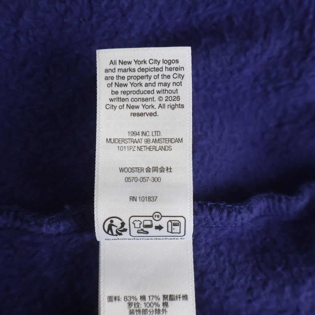 SUPREME(シュプリーム) 26SS ×DSNY Zip Up Hooded Sweatshirt グラフィックロゴプリント スウェット ジップアップパーカー ネイビー