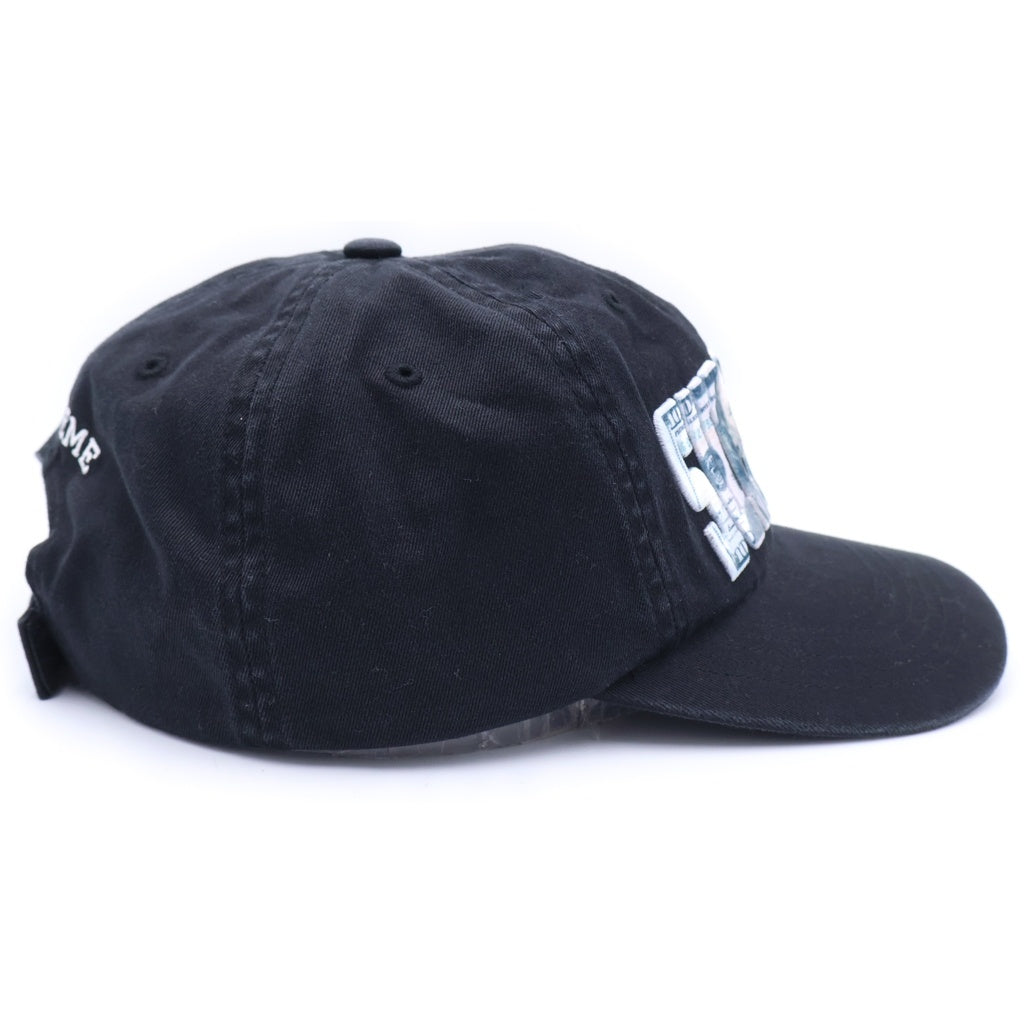 SUPREME(シュプリーム) 26SS Embroidered Money Logo 6-Panel エンブロイダリー マネーロゴ 6パネルキャップ 帽子 ブラック