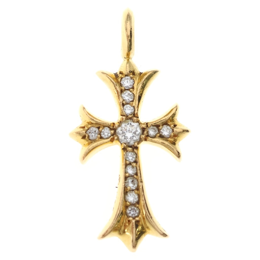 CHROME HEARTS(クロムハーツ) 22K TNY CRSF P/DIA タイニーファットクロス PAVEダイヤ ペンダントトップ ゴールドBCA033