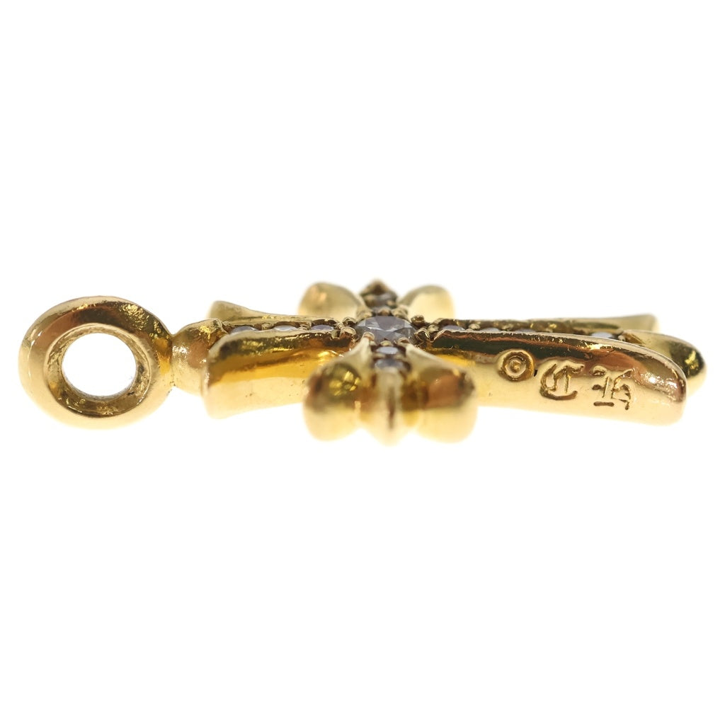 CHROME HEARTS(クロムハーツ) 22K TNY CRSF P/DIA タイニーファットクロス PAVEダイヤ ペンダントトップ ゴールドBCA033