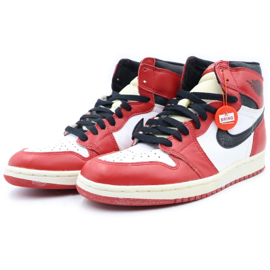 NIKE(ナイキ) 【観賞用1994年製】AIR JORDAN 1 RETRO HIGH CHICAGO エアジョーダン レトロ シカゴ ハイカットスニーカー ホワイト/レッド US10/28cm 130207-101