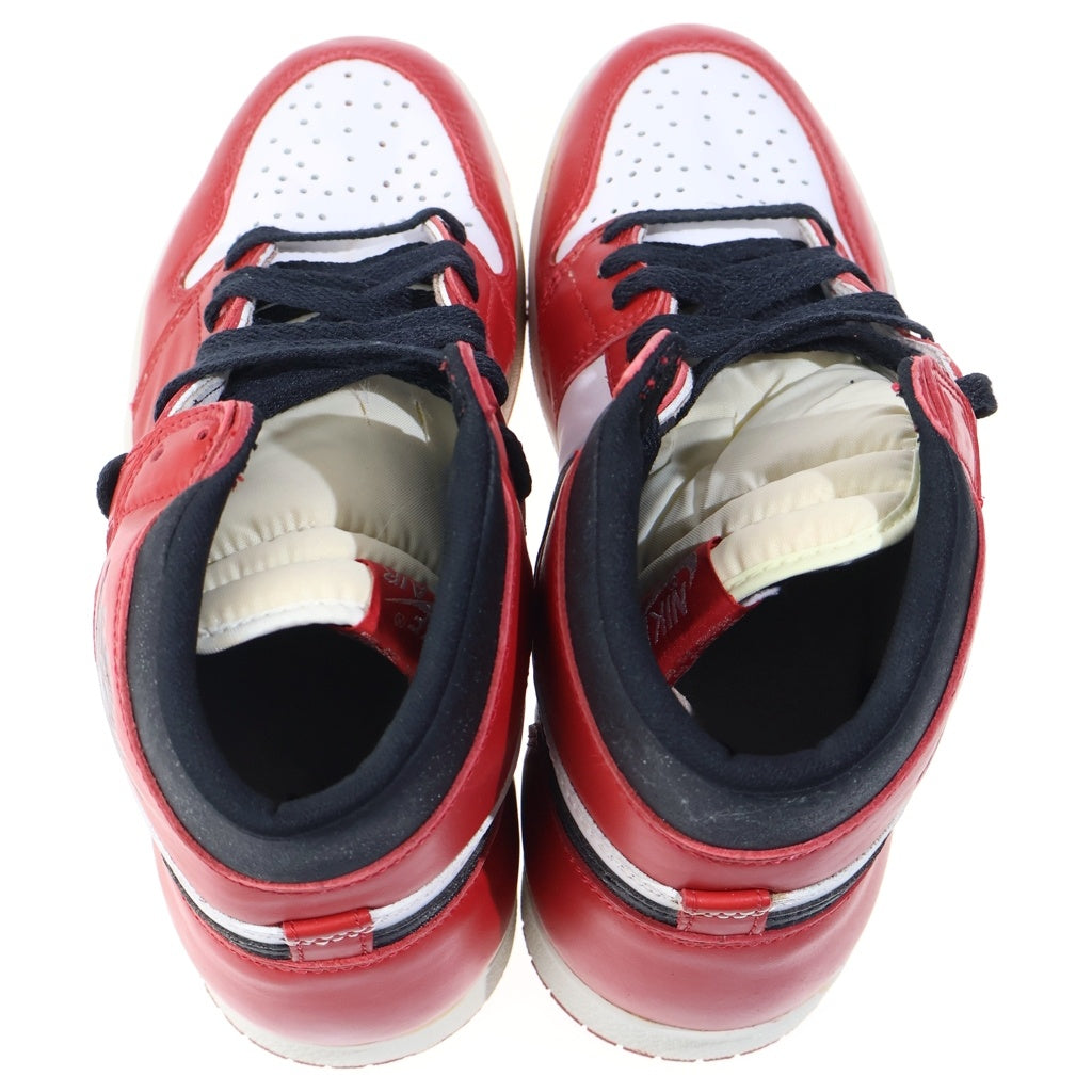 NIKE(ナイキ) 【観賞用1994年製】AIR JORDAN 1 RETRO HIGH CHICAGO エアジョーダン レトロ シカゴ ハイカットスニーカー ホワイト/レッド US10/28cm 130207-101