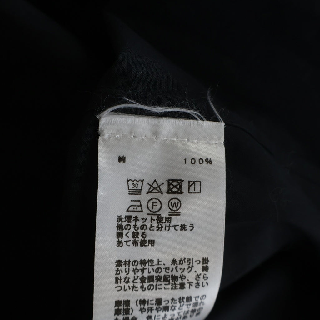 HERMES(エルメス) チンストラップ コットン ロングスリーブ カフスシャツ ブラック