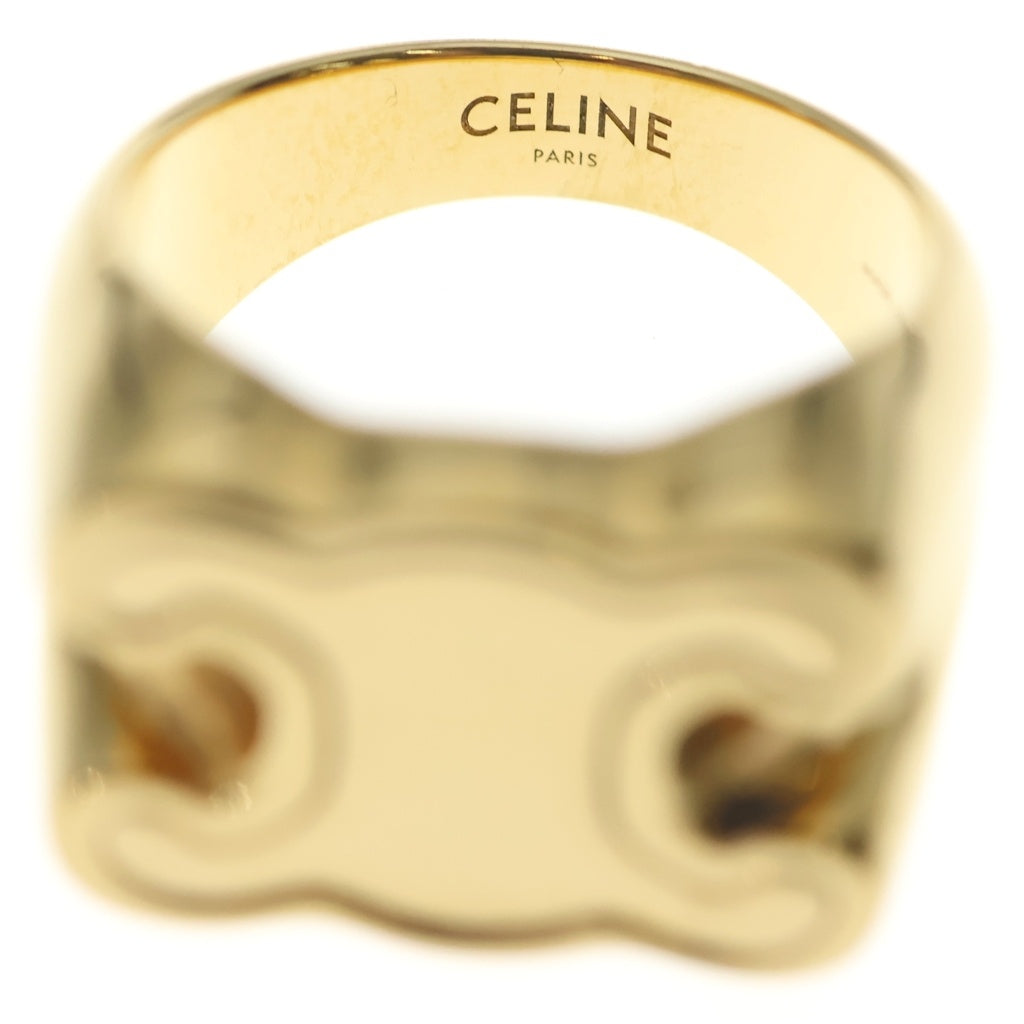 CELINE(セリーヌ) トリオンフ ロゴ刻印 ゴールドリング 460MP6BRA
