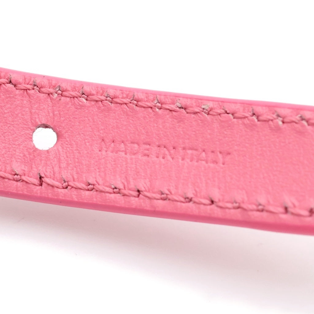 CELINE(セリーヌ) MULTI LEATHER BRACELET トリオンフモチーフ マルチ レザーブレスレット ピンク/ゴールド 46X623SMO レディース