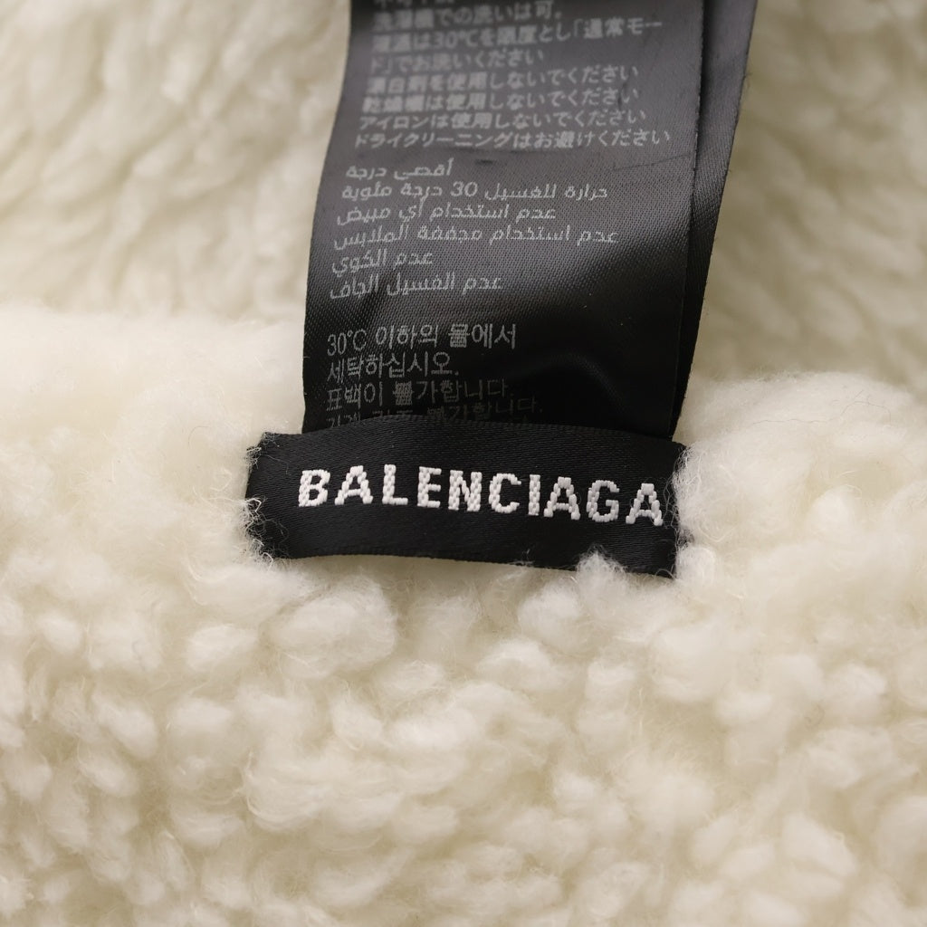 BALENCIAGA(バレンシアガ) 3B LOGO SOFT PADED BLANKET ロゴデザイン ソフト ブランケット ホワイト 673510 レディース