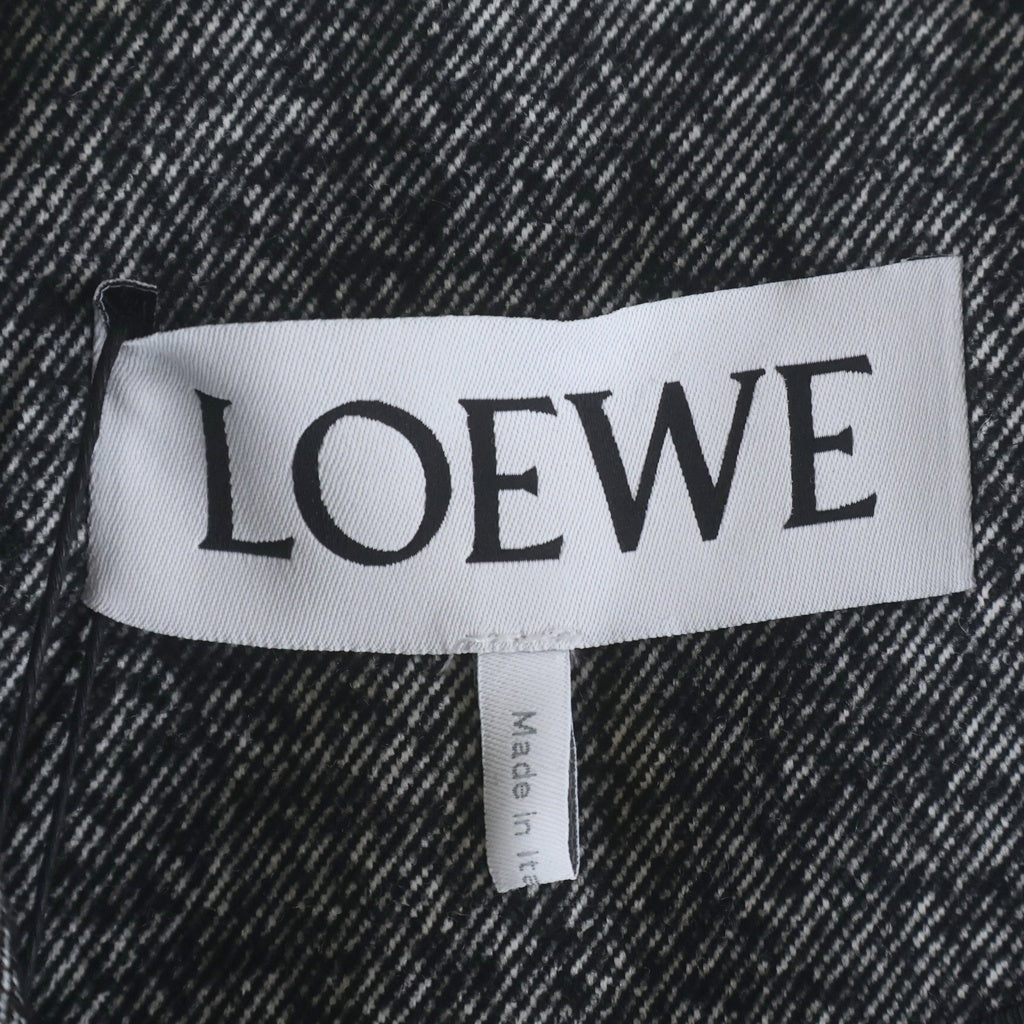 LOEWE(ロエベ) マルチポケット ウール オーバーサイズ テーラードジャケット ブラック H526Y03WC1