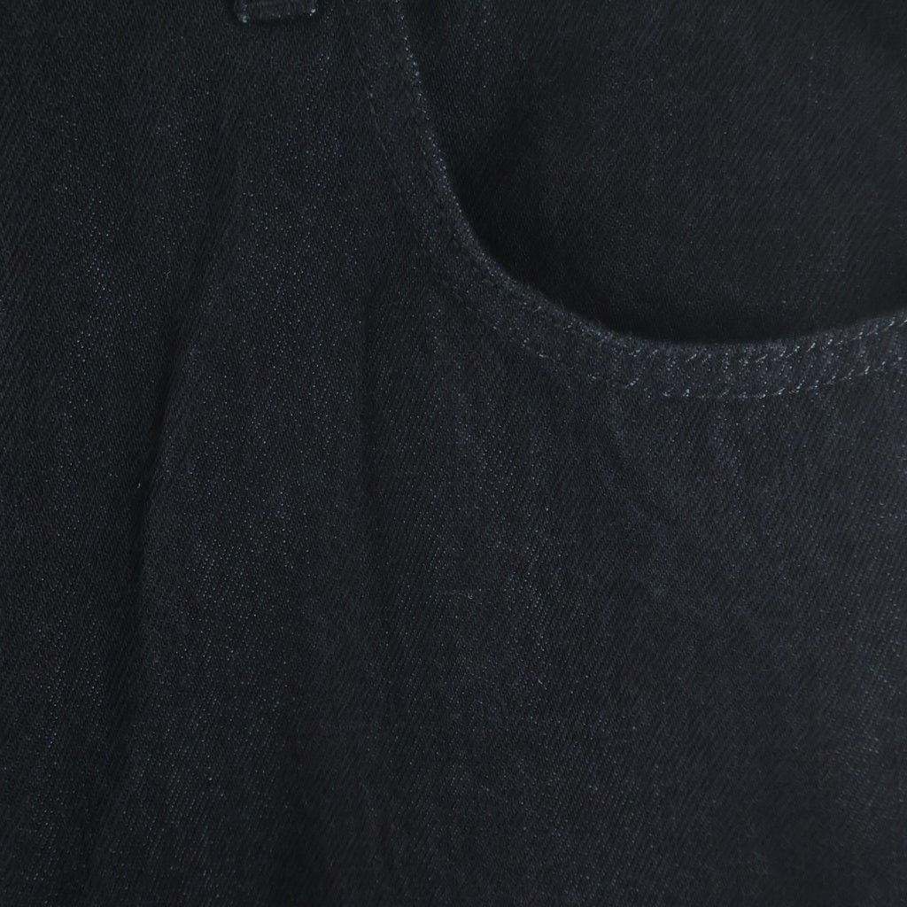 LOEWE(ロエベ) TURN UP JEANS ターンアップ ロールアップ ロゴデザイン デニムパンツ ブラック H526Y11X90