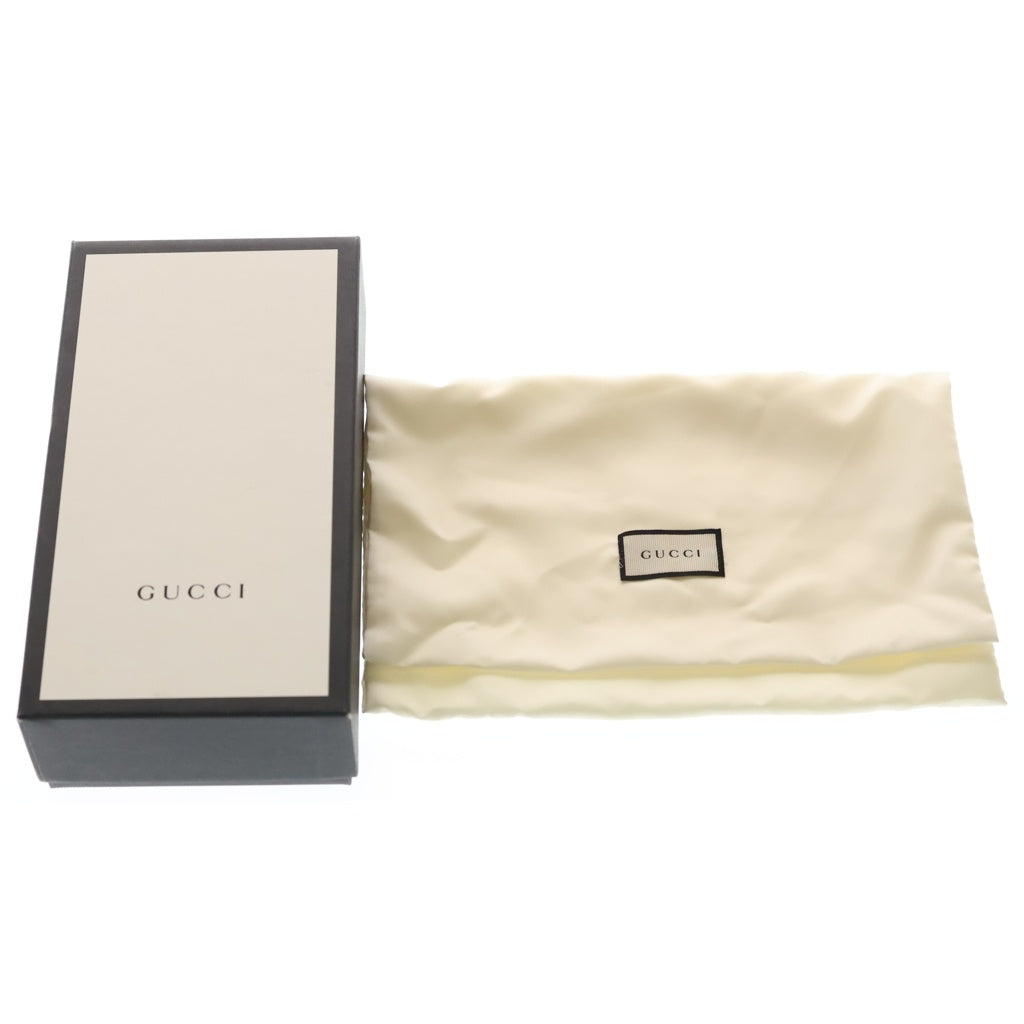 GUCCI(グッチ) レザー GGスプリーム ゴールド金具 二つ折り長財布 ウォレット 388679-2067 レディース