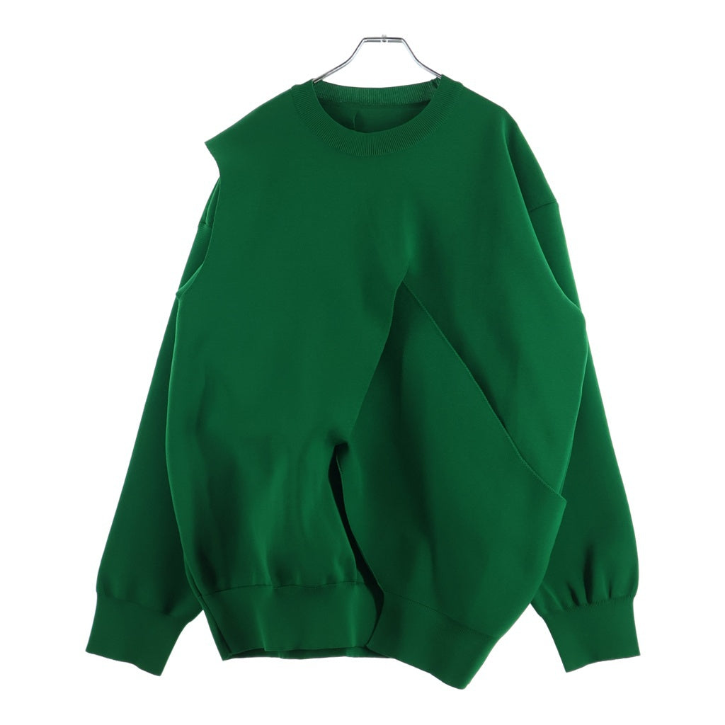 Stein(シュタイン) 23SS HIGH COUNT CROSSOVER KNIT ハイカウント クロスオーバー ニット セーター グリーン ST.539