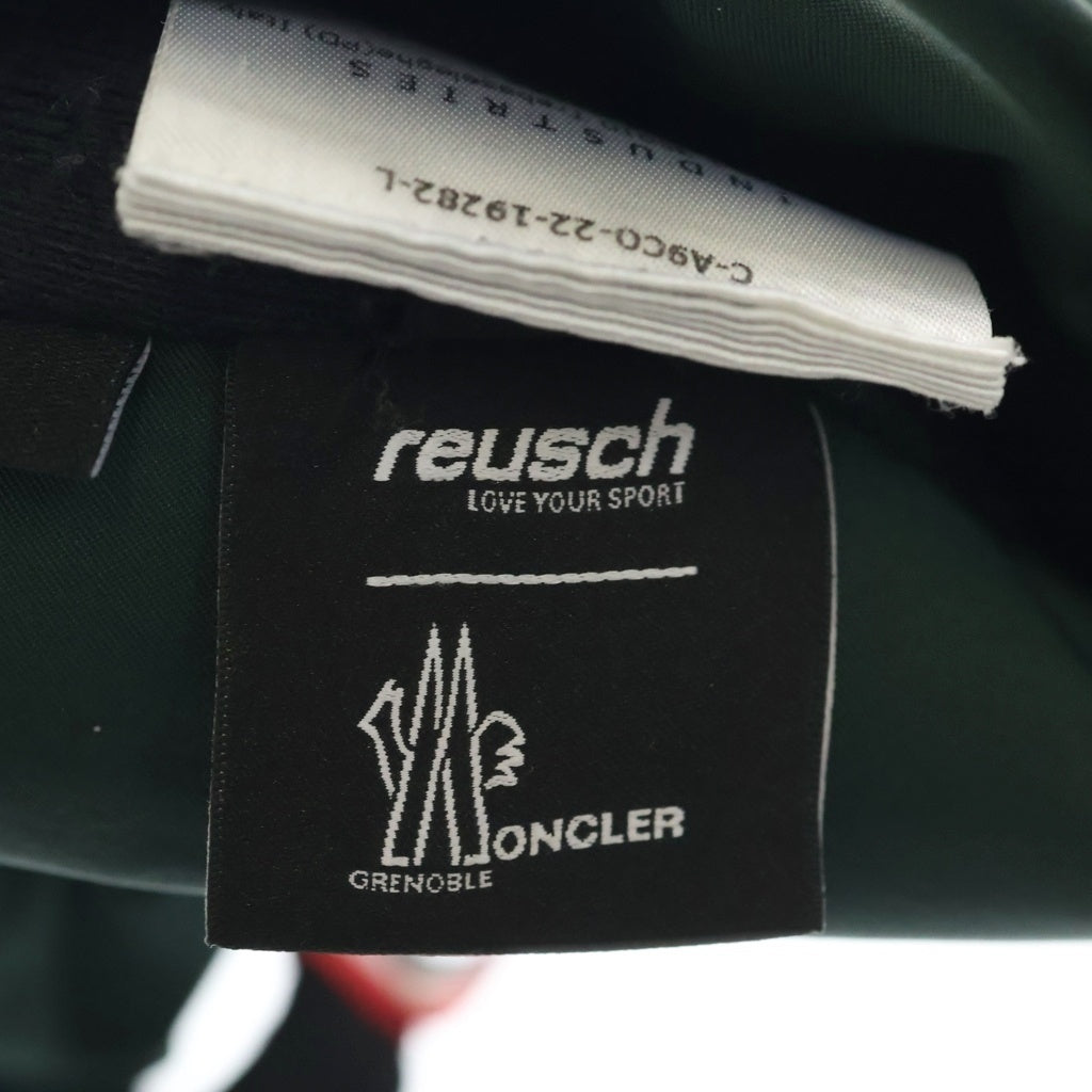 MONCLER(モンクレール) 23AW GLOVES レザー切替 ナイロングローブ グリーン/ブラック I20973A00002