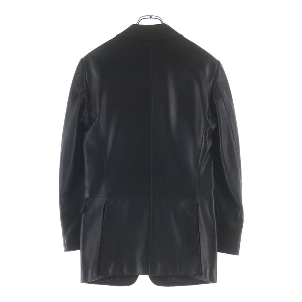 GUCCI(グッチ) シープハイド 2Bシングル レザーテーラードジャケット ブラック 102555