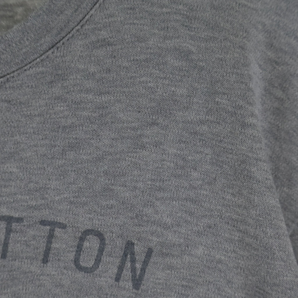LOUIS VUITTON(ルイヴィトン) 16AW VOLEZ VOGUEZ VOYAGEZ フロントプリント クルーネック長袖Tシャツ カットソー グレー RM162M CMS HAY03W