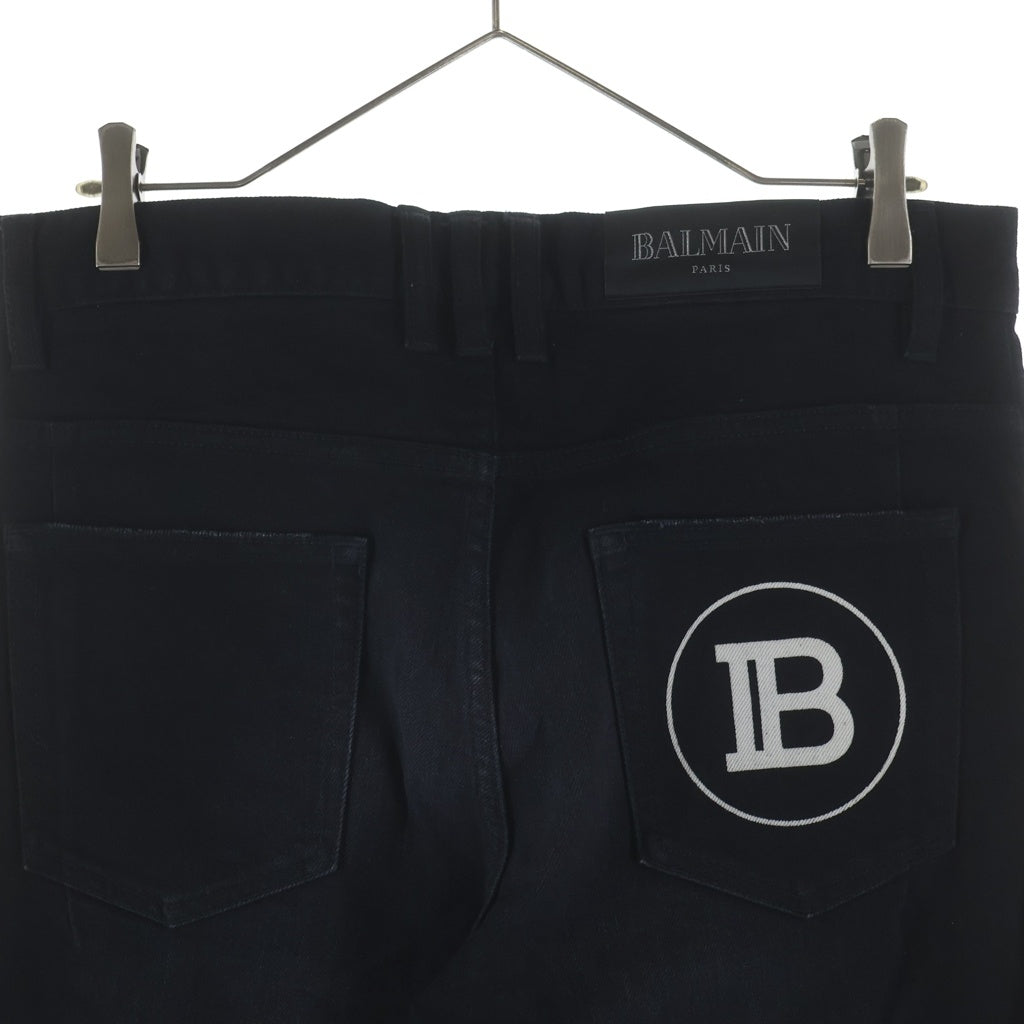 BALMAIN(バルマン) DENIM BIKER JEANS スリムフィット デニムバイカージーンズ デニムパンツ ブラック SH05392Z741