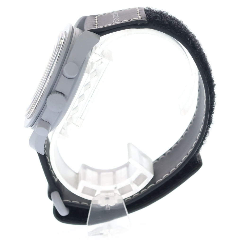 OMEGA(オメガ) ×SWATCH Bioceramic Mission To Earthphase スウォッチ バイオセラミック ミッショントゥアースフェイズ 時計 ウォッチ グレー/ブラック SO33M700