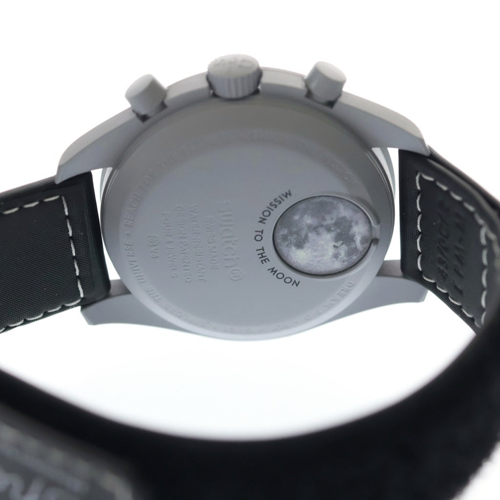 OMEGA(オメガ) ×SWATCH Bioceramic Mission To Earthphase スウォッチ バイオセラミック ミッショントゥアースフェイズ 時計 ウォッチ グレー/ブラック SO33M700