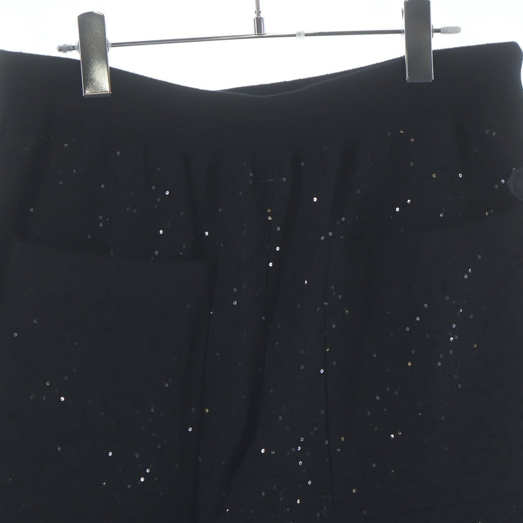 SHINYA KOZUKA(シンヤコズカ) 25SS ARTIST'S MATERIAL IN TROUSERS アーティスト マテリアル スパンコール イージートラウザーパンツ ブラック 2501SK135