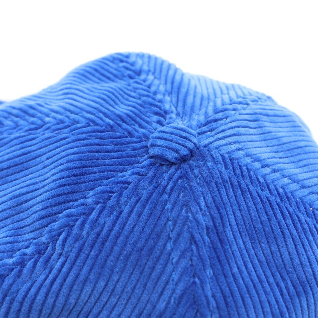 SUPREME(シュプリーム) 18SS Corduroy Classic Logo Cap コーデュロイ クラシックロゴ キャンプキャップ 帽子 ブルー
