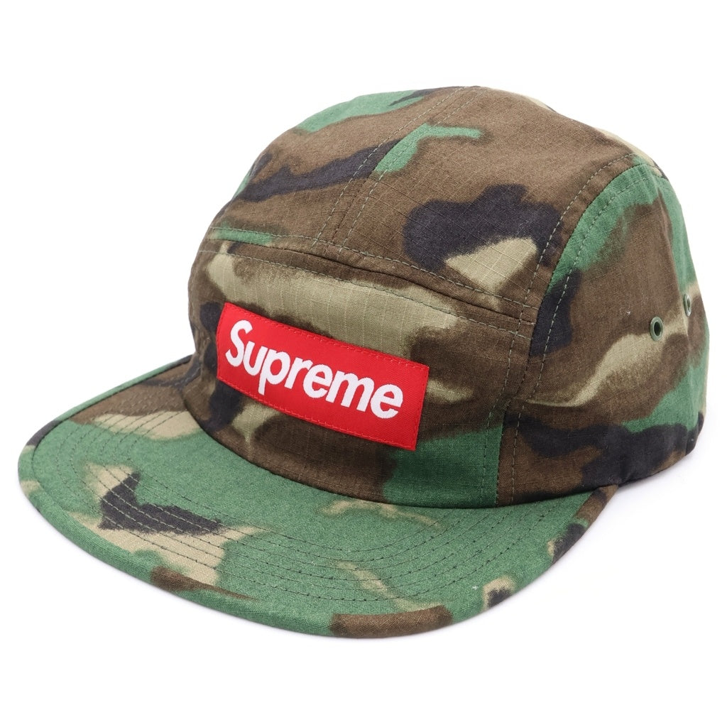 SUPREME(シュプリーム) 15SS Ripstop Camp Cap リップストック 迷彩柄 キャンプキャップ 帽子 カーキ