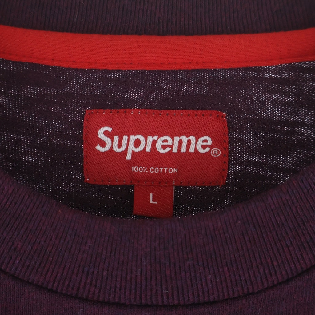 SUPREME(シュプリーム) 15AW Summit L/S Tee サミット ロゴデザイン クルーネック カットソー 長袖Tシャツ パープル