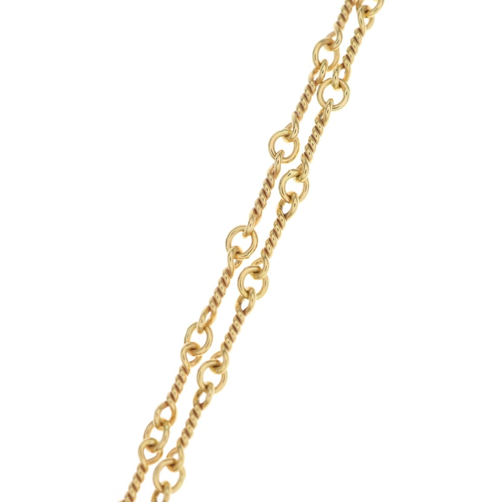 CHROME HEARTS(クロムハーツ) 22K NECKCHAIN T20 ツイストチェーンネックレス 20inch ゴールド BCA015