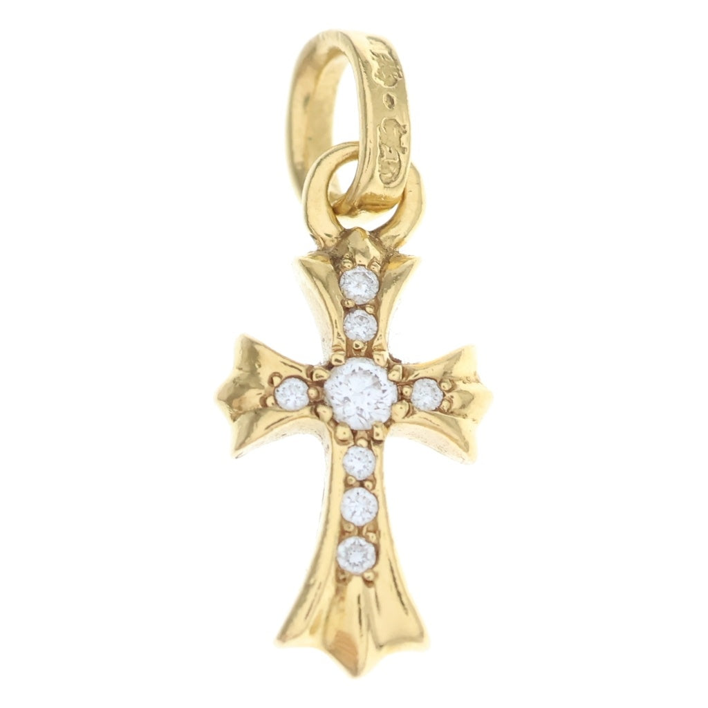 CHROME HEARTS(クロムハーツ) 22K CRS BBYFAT P/DIA ベイビーファットクロス PAVEダイヤ ペンダントトップ ゴールド BCA035