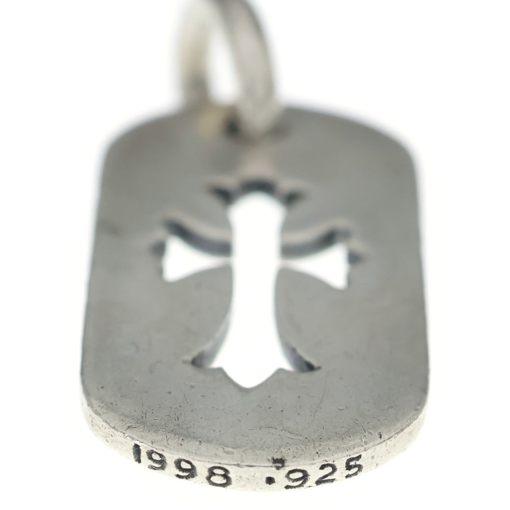 CHROME HEARTS(クロムハーツ) D TAG SML CO CRS カットアウトクロスドッグタグ スモール ペンダントトップ シルバー BCA242