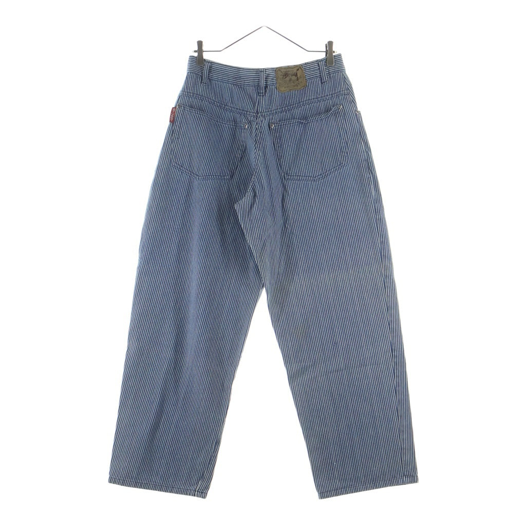 STUSSY(ステューシー) 80-90S OLD オーストラリア製 ストライプ ペインター ワイドパンツ ブルー