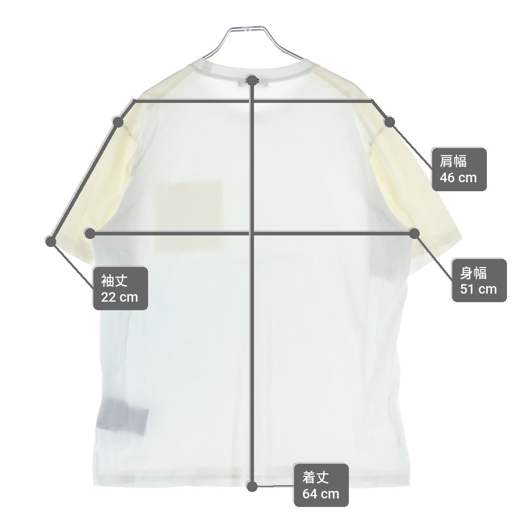 HERNO(ヘルノ) 胸ポケットデザイン クルーネック カットソー 半袖Tシャツ ホワイト JG000137U-52003-1000