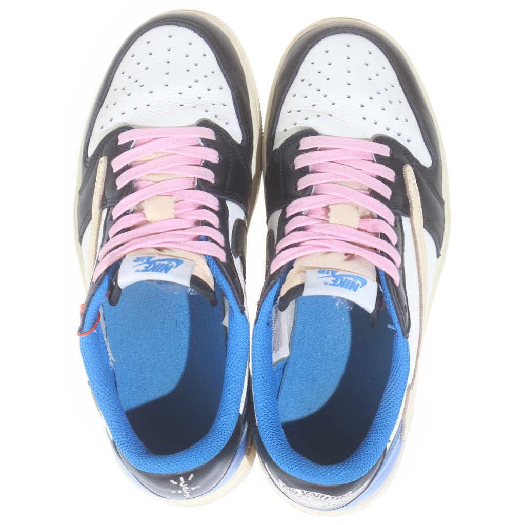 NIKE(ナイキ) ×TRAVIS SCOTT FRAGMENT DESIGN AIR JORDAN 1 LOW トラヴィススコット フラグメント エアジョーダン1 ローカットスニーカー US6/24cm DM7866-140
