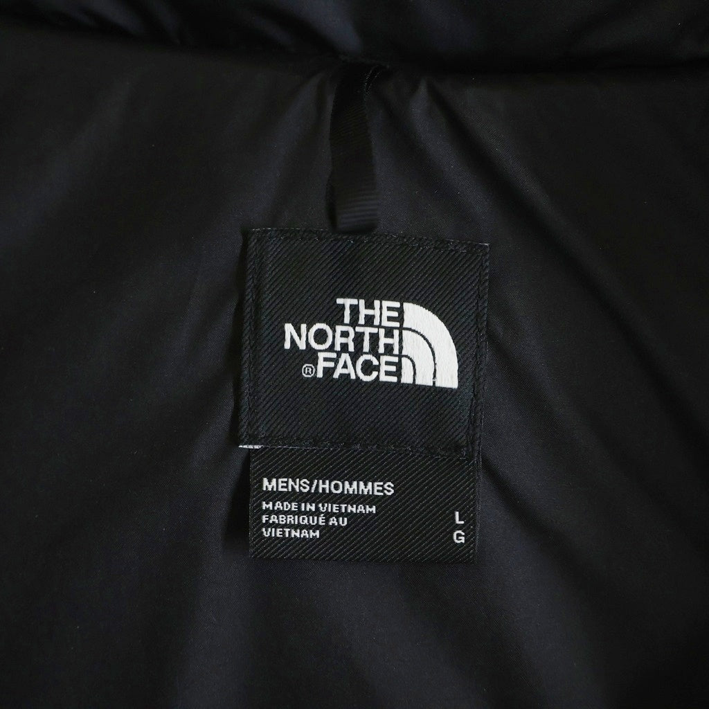 THE NORTH FACE(ザノースフェイス) VERSA VELOUR NUPTSE JACKET バーサ ベロア フロントロゴ ヌプシ ジップアップ ダウンジャケット ブラック NF0A84F7
