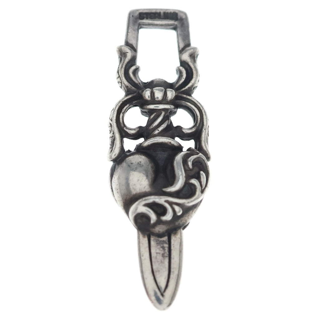 CHROME HEARTS(クロムハーツ) DAGGER HEART ダガーハート ペンダントトップ シルバー BCA243