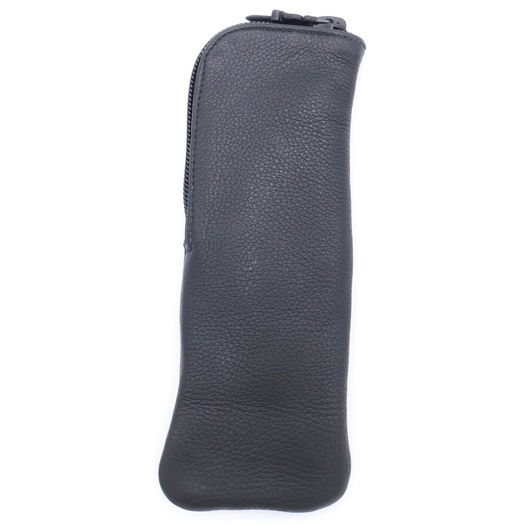 CHROME HEARTS(クロムハーツ) CASE レザー ダガージップ アイウェア メガネケース ブラック