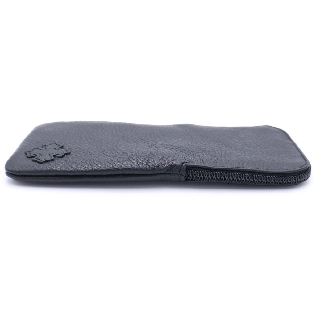 CHROME HEARTS(クロムハーツ) CASE レザー ダガージップ アイウェア メガネケース ブラック