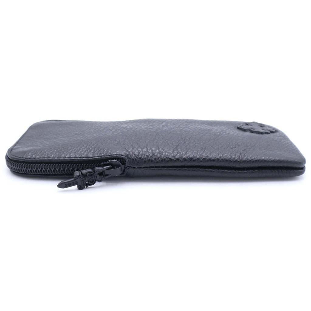 CHROME HEARTS(クロムハーツ) CASE レザー ダガージップ アイウェア メガネケース ブラック