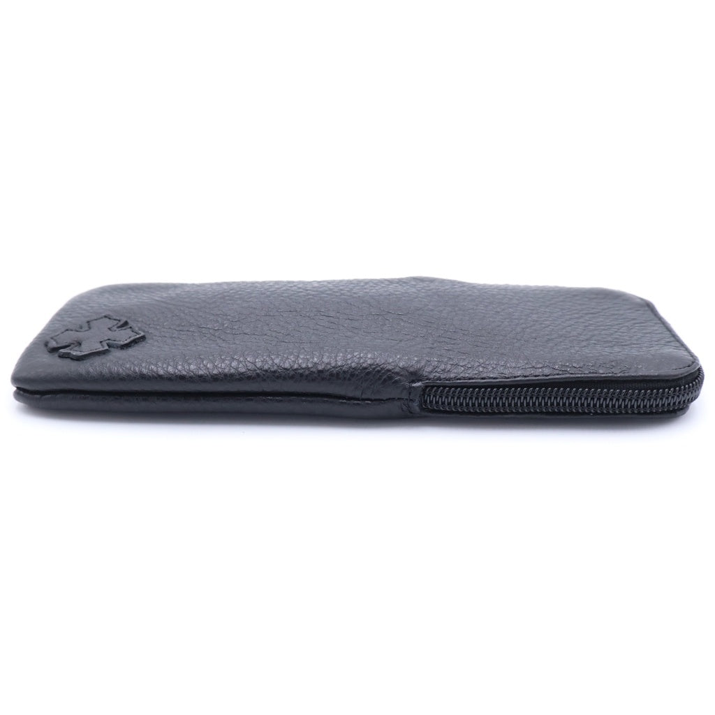 CHROME HEARTS(クロムハーツ) CASE レザー ダガージップ アイウェア メガネケース ブラック