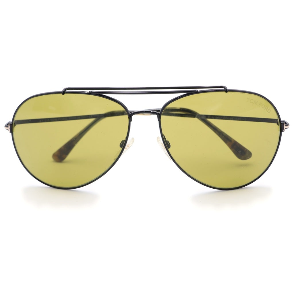 TOM FORD トムフォード TF497 ティアドロップフレーム カラーレンズ サングラス メガネ ブラック/グリーン TOM FORD(トムフォード) TF497 ティアドロップフレーム カラーレンズ