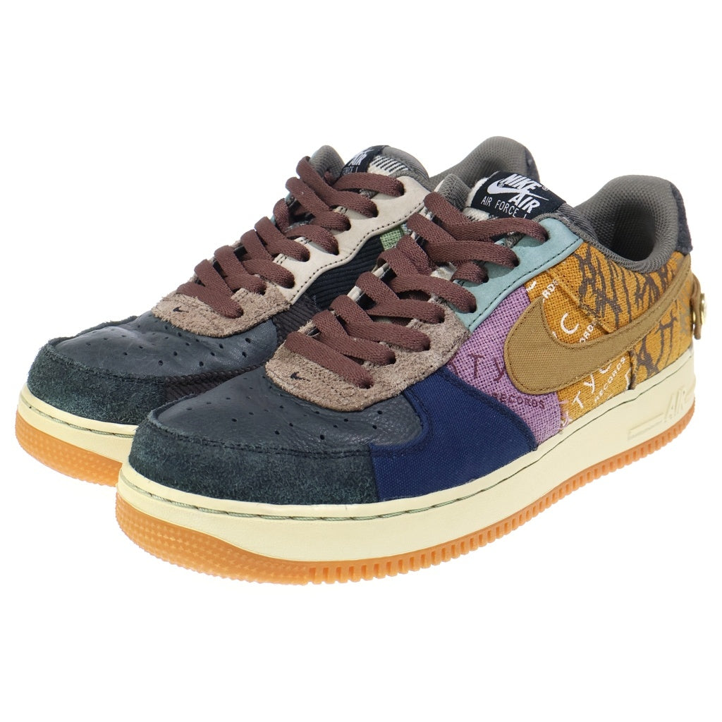NIKE(ナイキ) ×TRAVIS SCOTT AIR FORCE 1 LOW CACTUS JACK MULTI COLOR トラヴィススコット エアフォース1 カクタス ジャック ローカットスニーカー US9.5/27.5cm CN2405-900