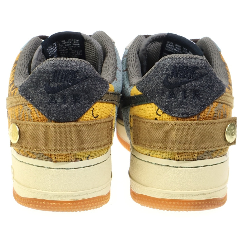 NIKE(ナイキ) ×TRAVIS SCOTT AIR FORCE 1 LOW CACTUS JACK MULTI COLOR トラヴィススコット エアフォース1 カクタス ジャック ローカットスニーカー US9.5/27.5cm CN2405-900