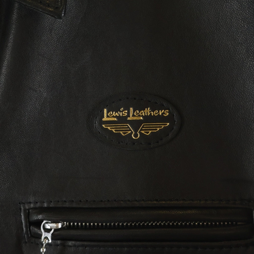 Lewis Leathers(ルイスレザー) 551 DOMINATOR SHEEP SKIN ドミネーター シープスキン タイトフィット シングル ライダースジャケット ブラック