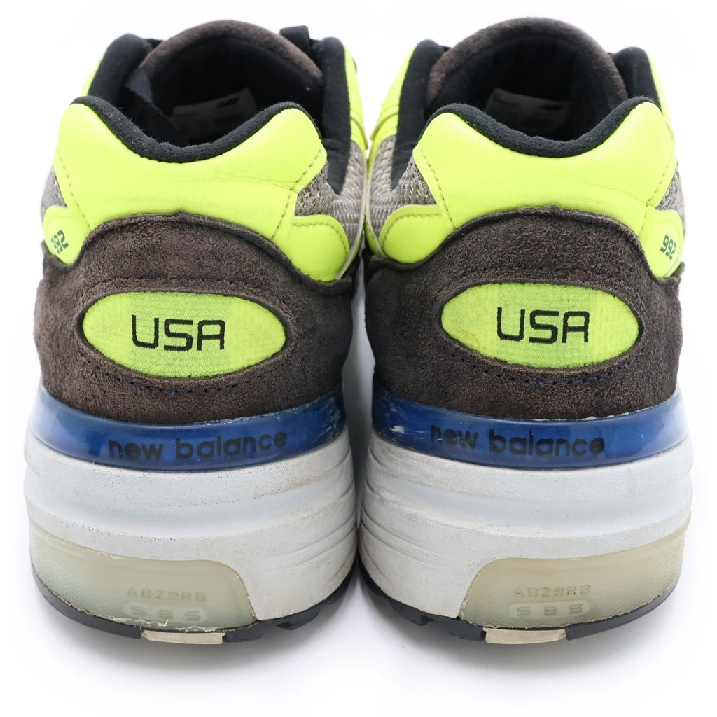 New Balance(ニューバランス) M992AF 992 NEON YELLOW/BLACK ネオンイエロー ブラック ローカットスニーカー イエロー US9.5/27.5cm