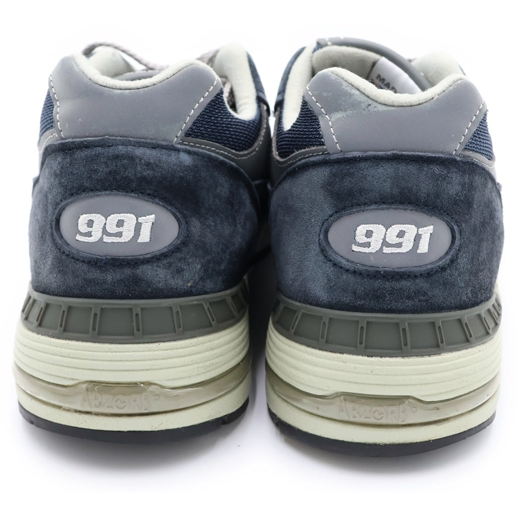New Balance(ニューバランス) M991NV メッシュ スウェードレザー ローカットスニーカー ネイビー US9.5