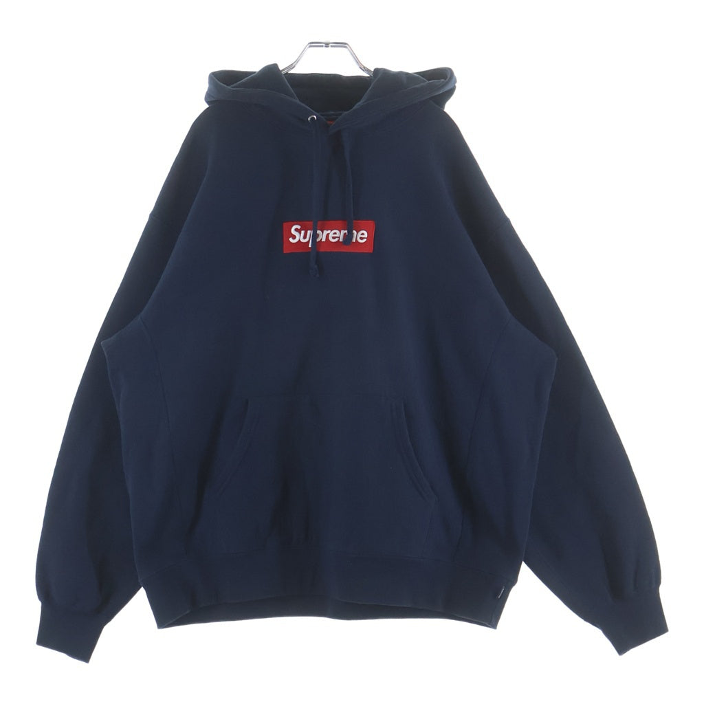 SUPREME(シュプリーム) 24AW Box Logo Hooded Sweatshirt ボックスロゴ スウェットフーディプルオーバーパーカー ネイビー