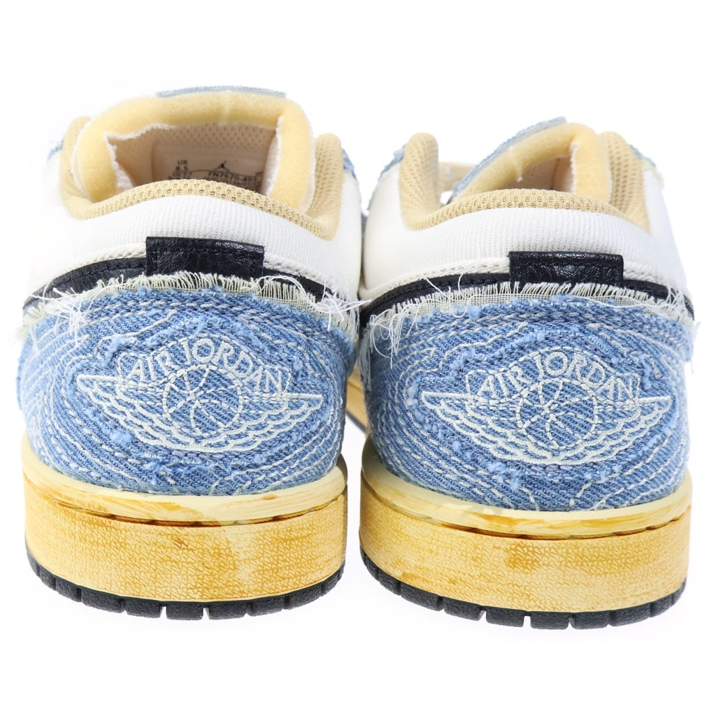 NIKE(ナイキ) IR JORDAN 1 LOW SE World Make Japan エア ジョーダン 1 ロー ワールド メイク ジャパン ローカットスニーカー ホワイト/ブルー US8.5/26.5cm FN7670-493
