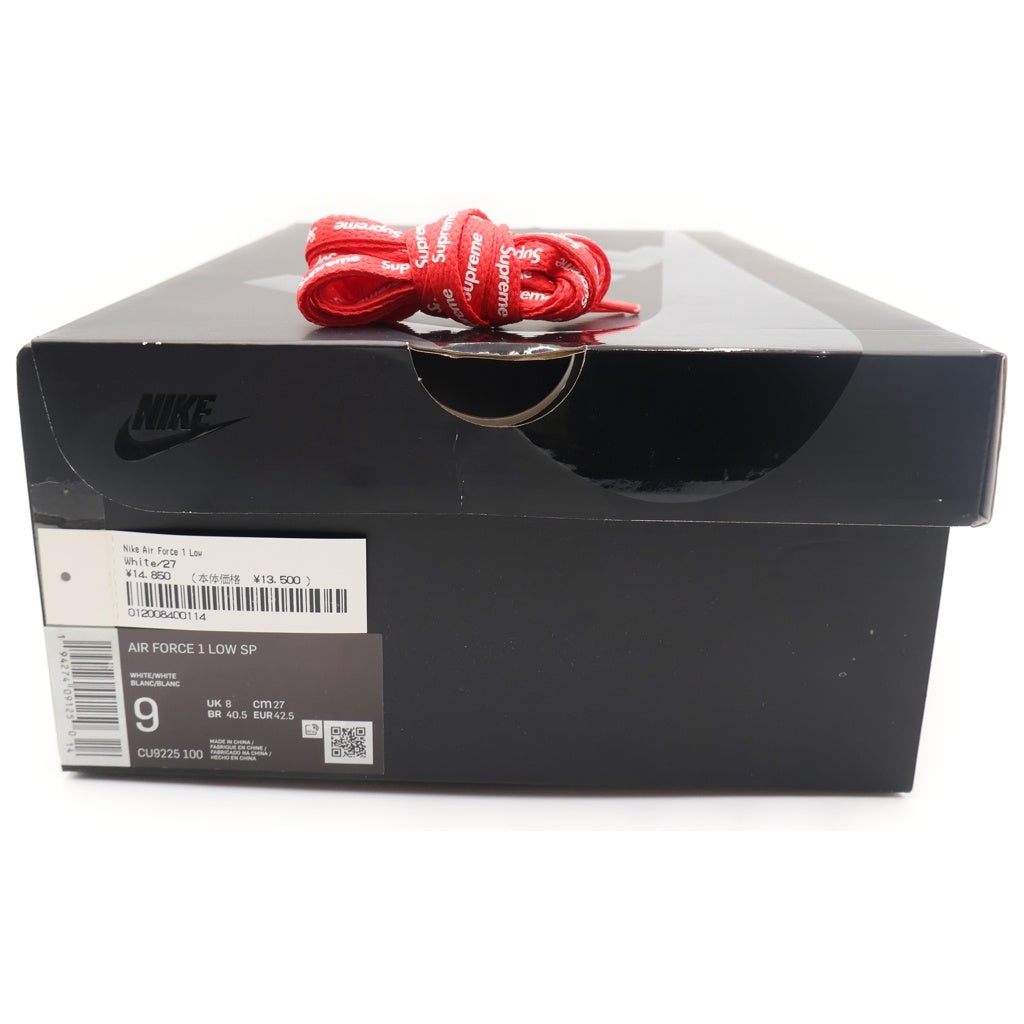 NIKE(ナイキ) ×SUPREME AIR FORCE 1 LOW シュプリーム エアフォース ローカットスニーカー ホワイト US9/27cm CU9225-100