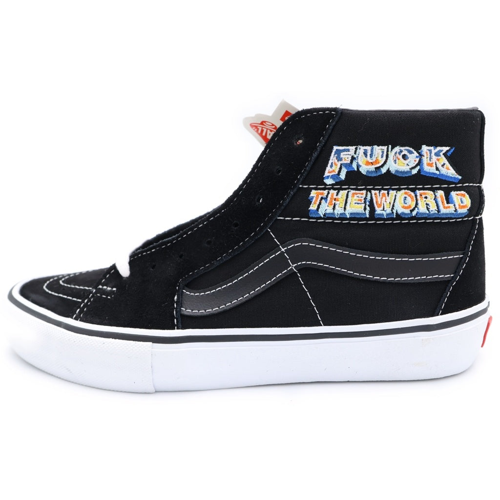 SUPREME(シュプリーム) ×Fuck The World SK8-HI PRO バンズ ファック ザ ワールド ハイカットスニーカー ブラック/ホワイト US8/26cm VN0A45JDSY1