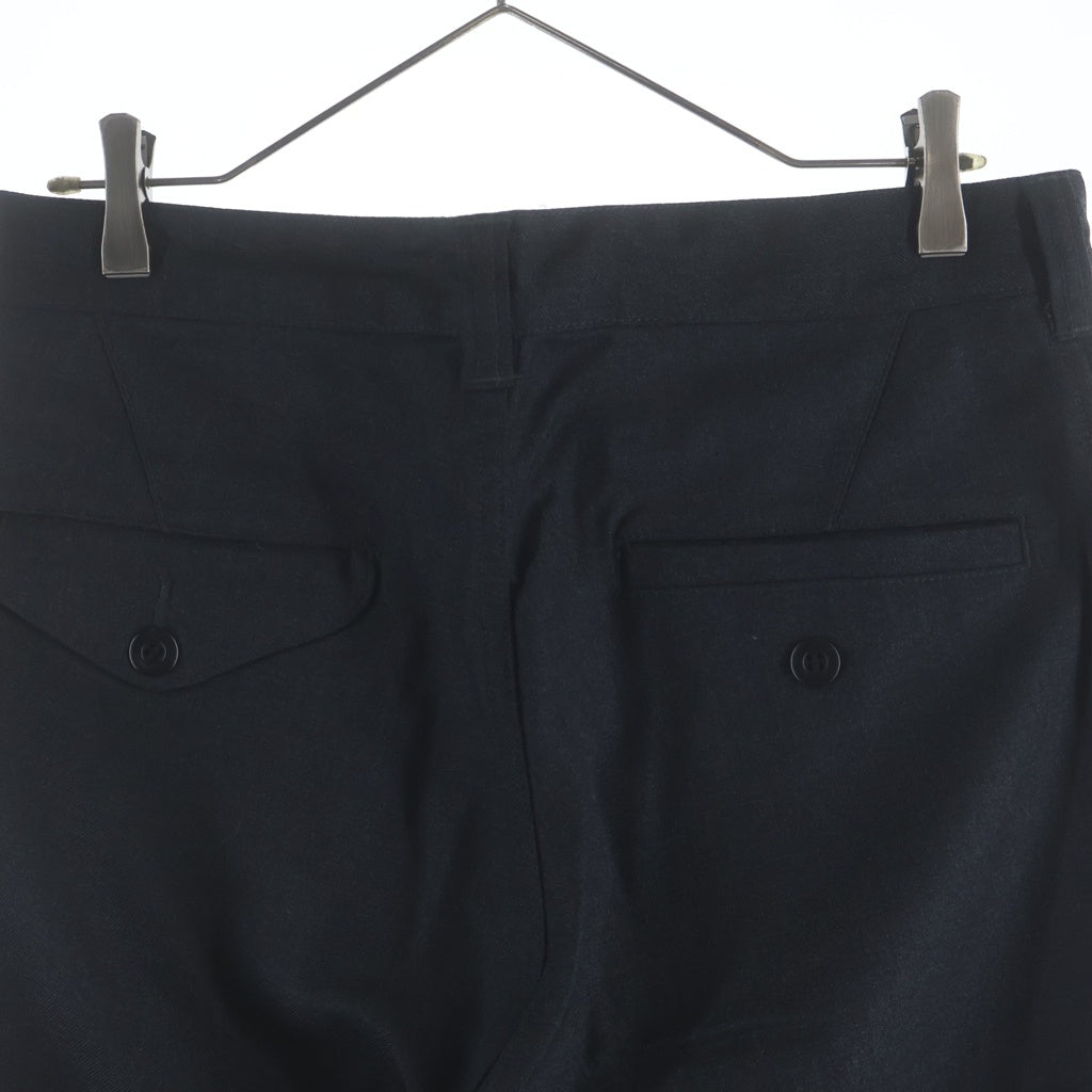 COMME des GARCONS HOMME(コムデギャルソンオム) 12AW AD2012 ジップフライ ストレート ウールスラックスパンツ ダークグレー HJ-P030