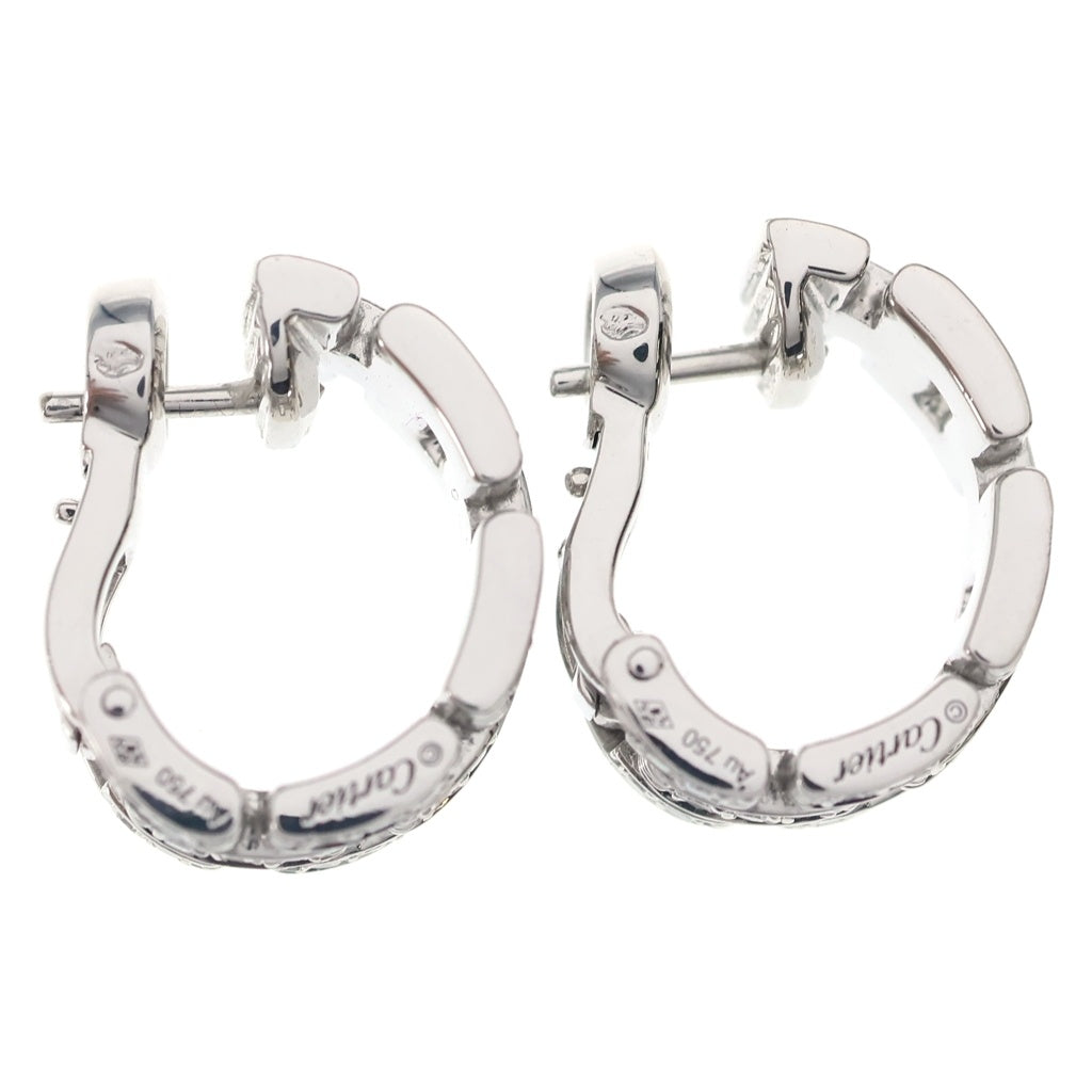 Cartier(カルティエ) Maillon Panthere earrings マイヨンパンテール イヤリング ピアス 3連パヴェ ダイヤモンド ホワイトゴールド K18WG CRB8032600 レディース