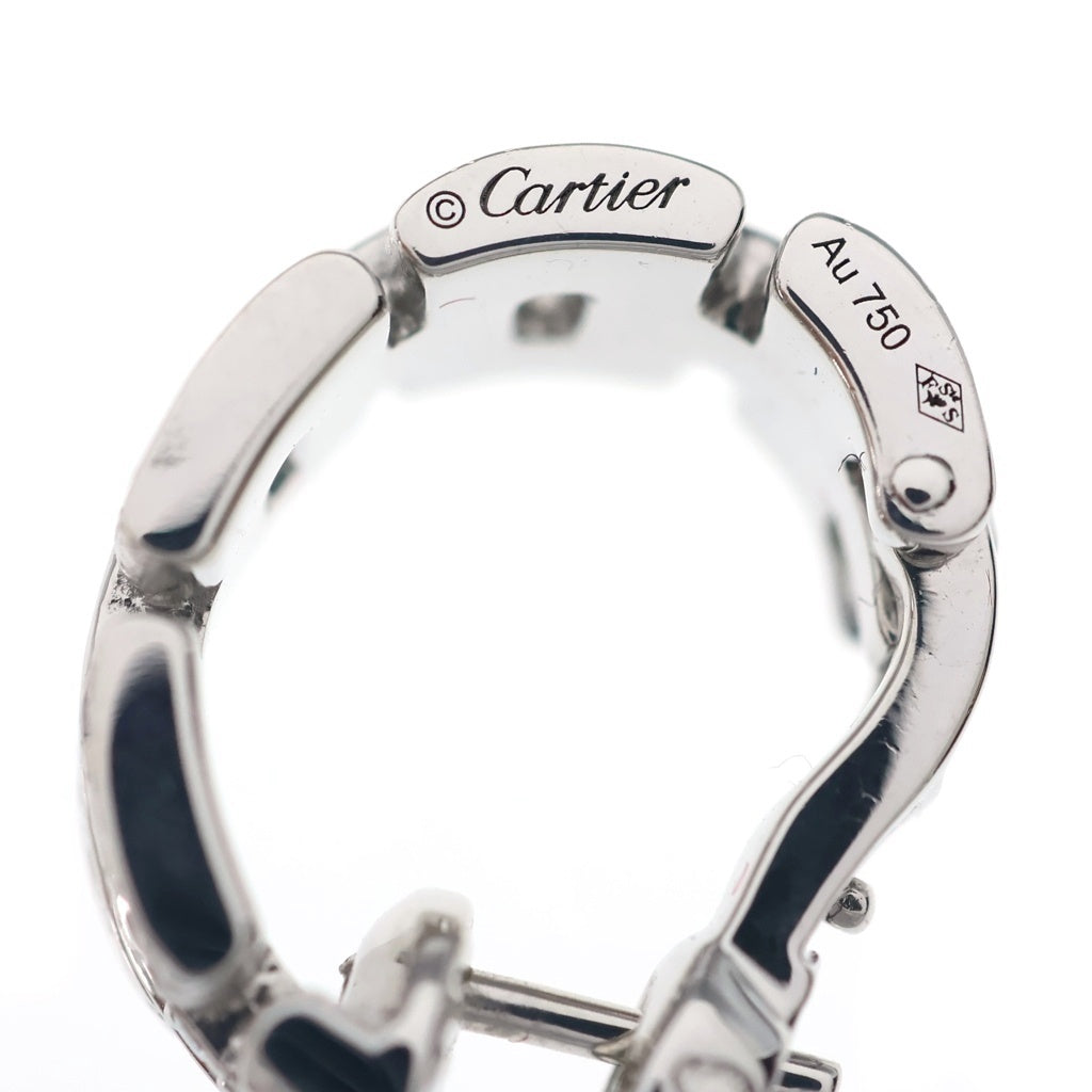 Cartier(カルティエ) Maillon Panthere earrings マイヨンパンテール イヤリング ピアス 3連パヴェ ダイヤモンド ホワイトゴールド K18WG CRB8032600 レディース