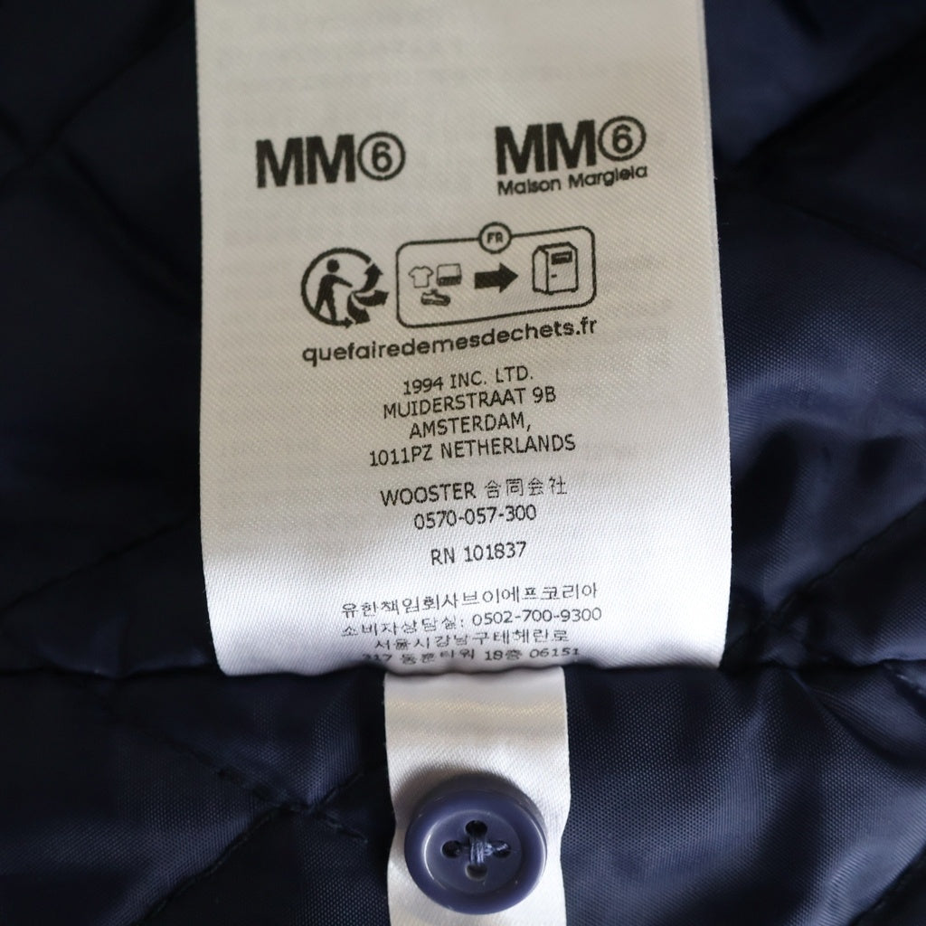 SUPREME(シュプリーム) 24SS ×MM6 Maison Margiela Padded Shirt メゾンマルジェラ ストライプ パデッドシャツ ジャケット ネイビー/レッド